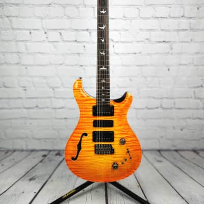 Paul Reed Smith PRS Private Stock Special 22 Semi-Hollow Electric Guitar Citrus Glow image 8