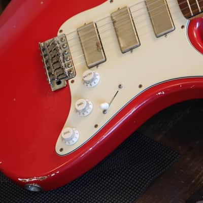 2021 K-Line Del Mar Electric Guitar Factory Relic Dakota Red + COA HSC image 6