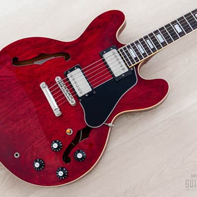 1979 Greco SA-550 Vintage ES Guitar Cherry, Near-Mint w/ Maxon U-1000 & Case, Japan Fujigen image 1
