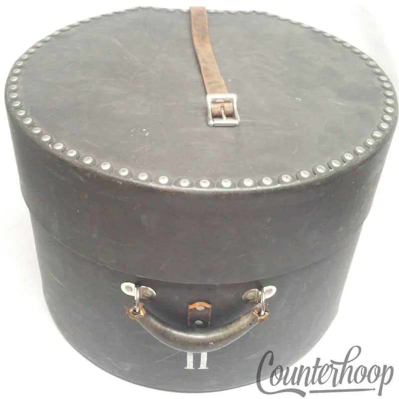 *Leedy 12-14x16"Floor Tom Drum Tenor Hard Shell Drum Case Fiber USA Vintage 40s* image 1