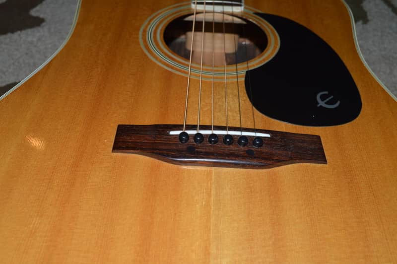 Gorgeous Vintage 1970's Epiphone Excellente FT-550 Acoustic Guitar