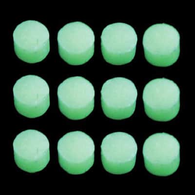 Guitar Fingerboard 2.3mm Side Dots (12), Glow-In-The-Dark (Glows Green)