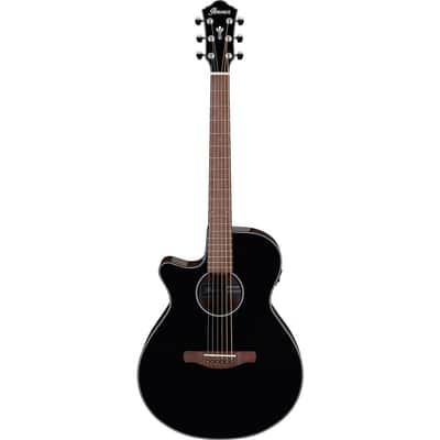 Ibanez AEG50L Left-Handed Acoustic Electric Guitar, Walnut Fretboard, Black High Gloss image 6