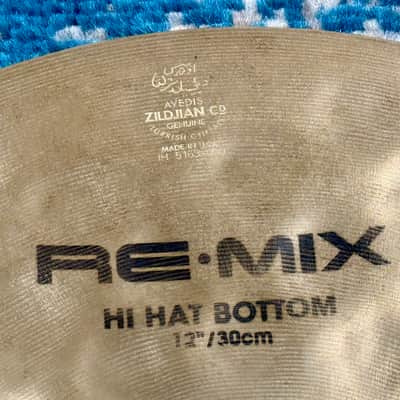 1998 12" Zildjian REMIX HIHATS 646g 969g image 5