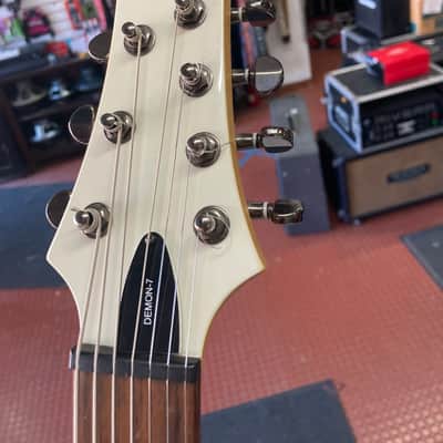 Schecter Demon-7 electric guitar White image 3