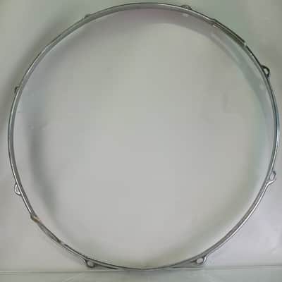 Slingerland 15"COB BRASS Stick-Saver Snare Drum Resonant Rim/Hoop Chrome 8Lug60s image 7
