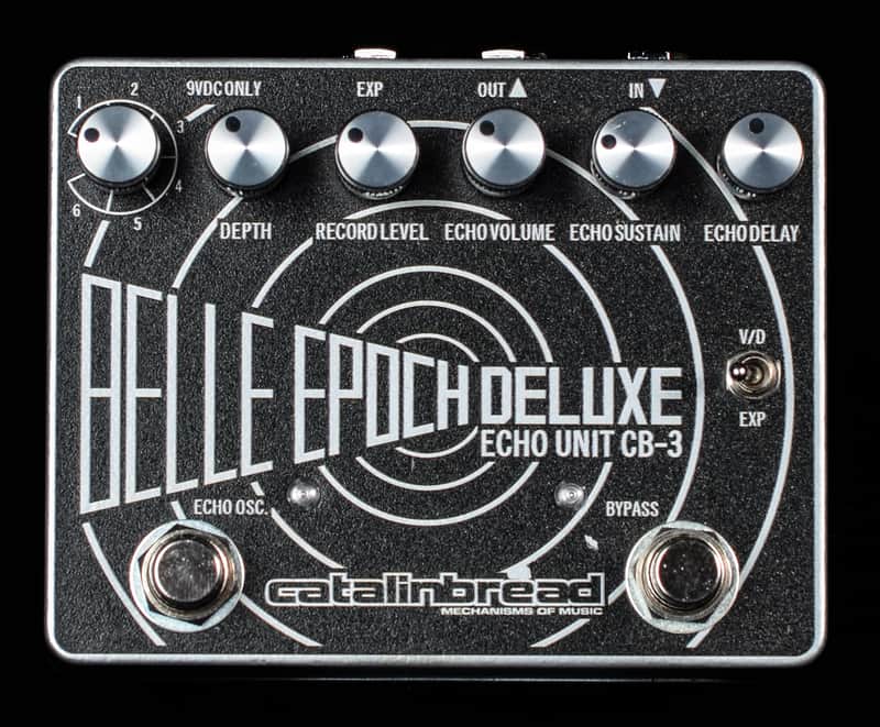 Catalinbread Belle Epoch Deluxe CB3 Dual Tape Echo Emulation - Black / Silver image 1