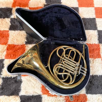 C.G. Conn LTD Single French Horn Key Of F With Case (Tested/Plays Well) image 1