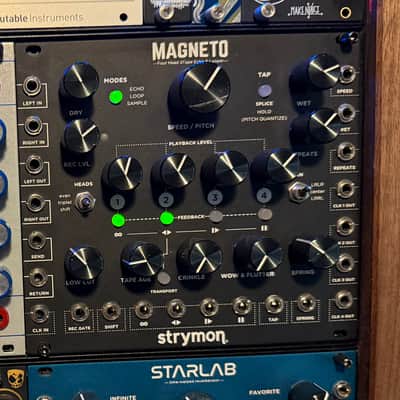 Strymon Magneto Four Head dTape Echo and Looper Eurorack Unit 2010s - Black image 1