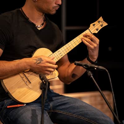 Ortega RUNAB-TE Bamboo Series Solid Bamboo Top & Neck 4-String Tenor Acoustic-Electric Ukulele w/Gig Bag image 16