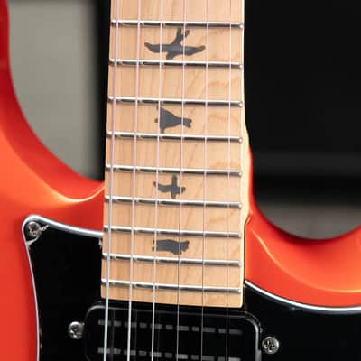 PRS SE NF3 Solid Body Electric Guitar - Metallic Orange with Gig Bag image 9