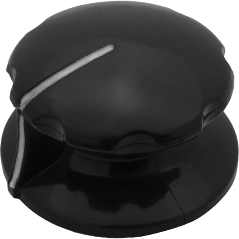 Black Knob - Pointer, Skirted, RCA Style, 1.28” Diameter image 1