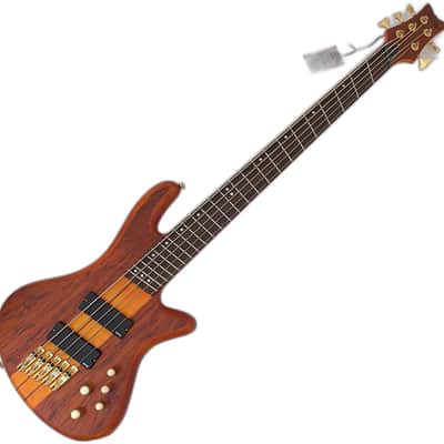 Schecter Stiletto Studio-5 Fanned Fret Bass Honey Satin B-Stock 0677 image 1