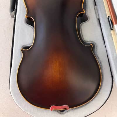 Hand-Crafted Paganini Model 4/4 Violin | Solid Wood, Ebony Fittings, Includes Bow, Rosin & Case – Ready to Play image 2