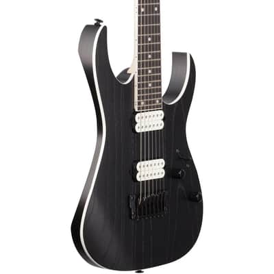 Ibanez RGR752AHBF RG Prestige 7-String Guitar w/ Dimarzio Pickups & Hardshell Case - Weathered Black image 2