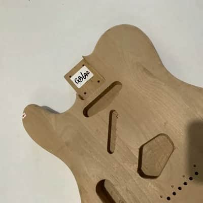Left Handed Alder Wood Unfinished Telecaster Tele Style Guitar Body image 2