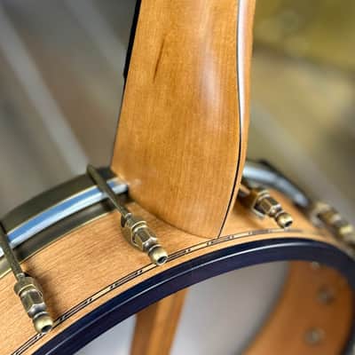 Rickard 12" Cherry Little Wonder Banjo with Antiqued Brass Hardware image 19