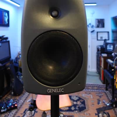 Genelec 8040B 6.5" with Genelec stands! Powered Nearfield Studio Monitor (Pair) 2013 - 2021 - Gray image 8