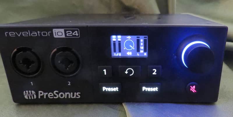 PreSonus Revelator io24 USB-C Audio Interface 2021 - Present - Black image 1