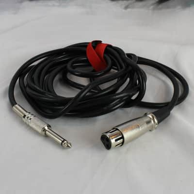 Italian Instrument Cable ~12Ft Mono 1/4" Male to 3 Pin XLR Cable image 1