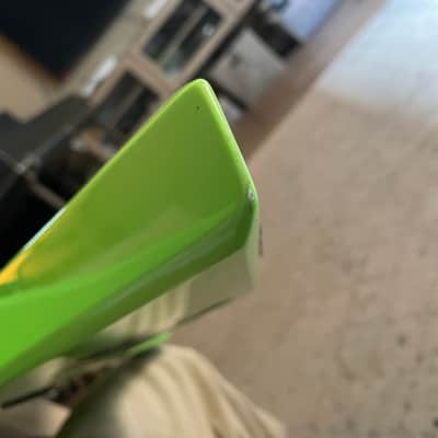 B.C. Rich NJ Series Warlock Bass 1985 - Lime Green MIJ image 10