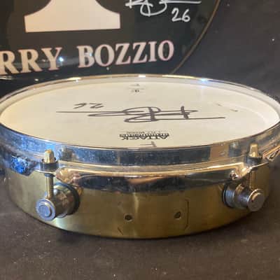 Terry Bozzio's DW - 2.5x10" Prototype, Brass Piccolo Tom 1990's. Autographed! image 10
