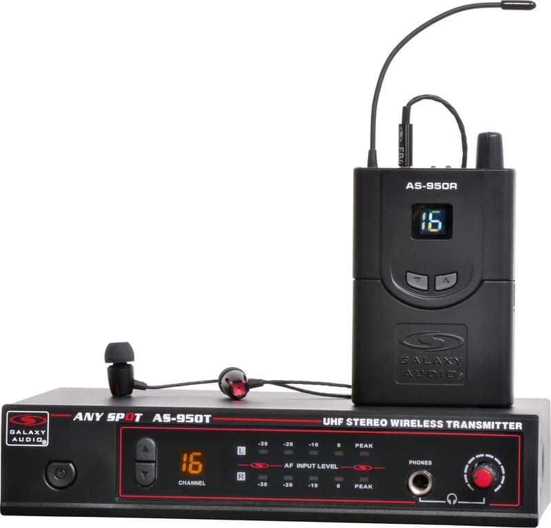 Galaxy Audio AS-950 16 Channel Stereo Wireless Personal In-Ear Monitor System image 1