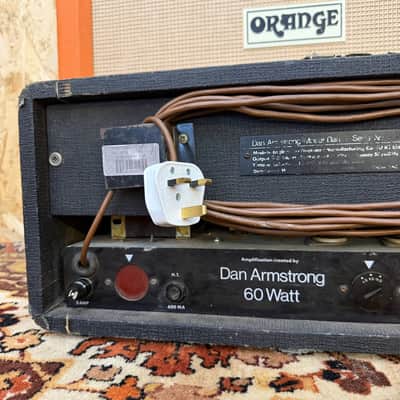 Vintage 1970s Dan Armstrong 60w Guitar Valve Amplifier Head w/ Partridge TF image 9