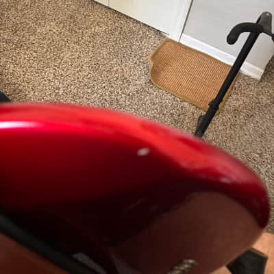 Fender American Series Precision Bass with Maple Fretboard 2002 - 2006 Chrome Red image 7
