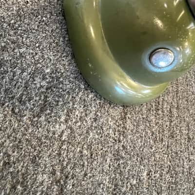 Shure 520SL Microphone Green Bullet on s-36 Stand with Squeeze on off switch 1950’s - Green image 14
