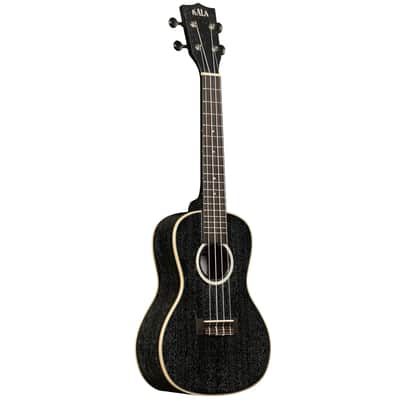 Kala Brand Solid Mahogany Doghair Salt & Pepper Concert Ukulele image 2