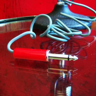 Vintage 1960's Fen-tone FM-18 crystal pill microphone High Z with cable & box Calrad Lafayette Olson image 9