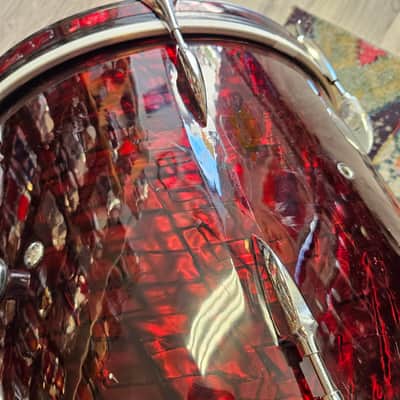 Sonor Teardrop 20-16-13-12" Drum Kit in Ruby Pearl 6-ply Beech image 6