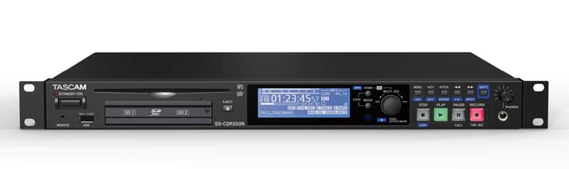 Tascam SSCDR250N Solid State Audio Recorder with Dual SD and CD-R image 1
