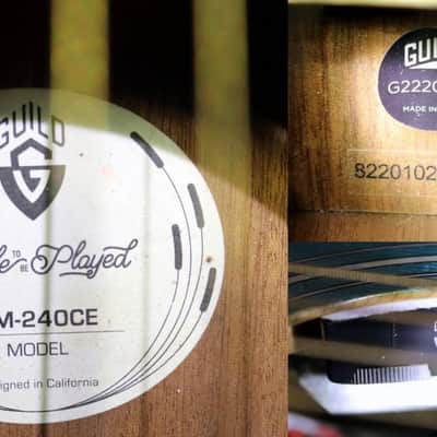 Guild Westerly Collection OM-240CE 2022 - Dark Blue Burst image 11