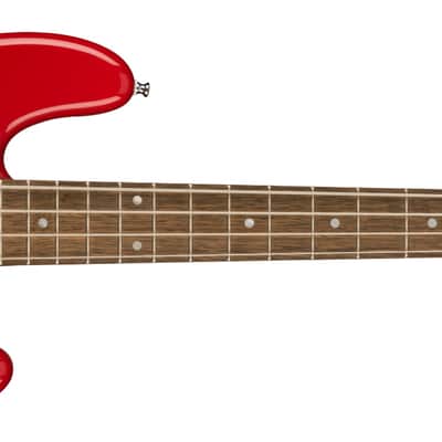 Mint Squier Mini Precision Electric Bass Guitar, Laurel Fingerboard, Dakota Red image 2