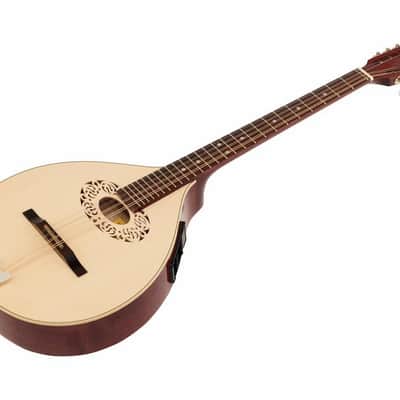 Left-Handed Hora M1087-EQ Octave Mandolin – Solid Wood – Made in Romania image 3
