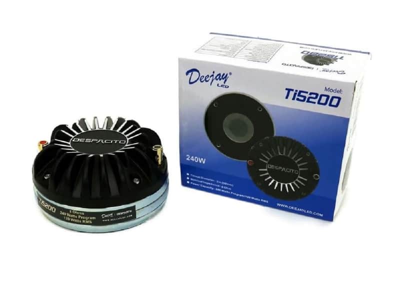 DEEJAY LED TI5200 DJL Despacito 2-inch Titanium Neo Driver Small Speaker 8 Ohm 120 Watts RMS 240 Watts Program image 1