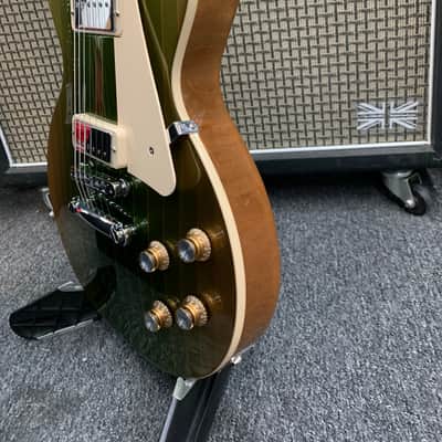 Gibson 70's Les Paul Deluxe Mod Shop 2023 - KeyLime PinStripe image 3