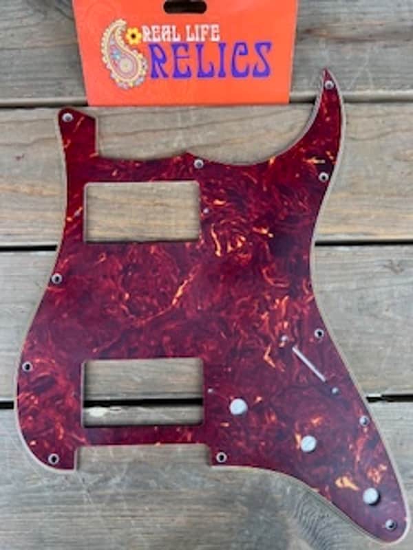 Real Life Relics Red Tortoise Stratocaster® Pickguard 3 Ply 11 Hole HH   [PGAA2]         5] image 1