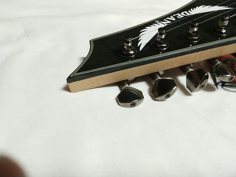 DEAN Custom 350 F Floyd electric GUITAR new Trans Black w/ HARD
