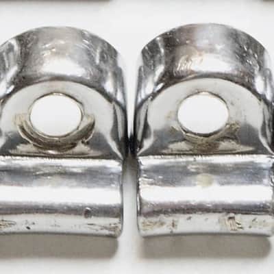 Set of (6) Slingerland Chrome Plated Brass Hoop Clips / Circa 1940s image 4