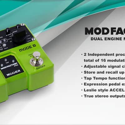 Mooer Mod Factory Pro Modulation Guitar Effect Pedal 16 Modulations 4 Presets New image 5
