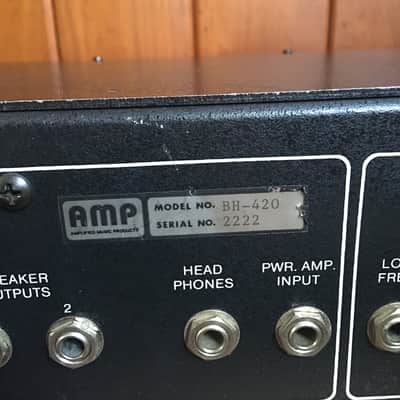 Amplified Musical Products (A.M.P.) BH420 (110v power) image 3