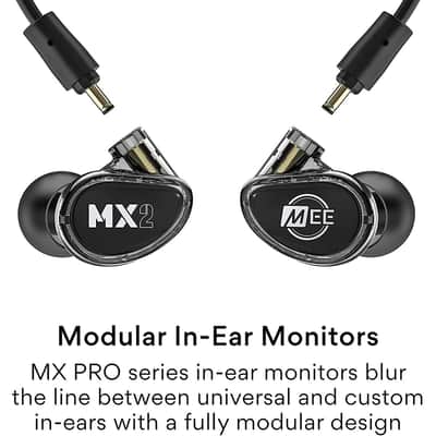 MEE MX2 PRO Noise-Isolating Modular Musician’s in-Ear Monitors - EP-MX2PRO-BK image 3