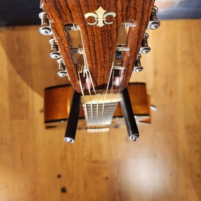 Amazing Hand Crafted Steel-String Acoustic Guitar Tobacco Burst 12 Fret Cutaway-Ebony Board-Spruce Top-Mahogany Back & Sides image 5