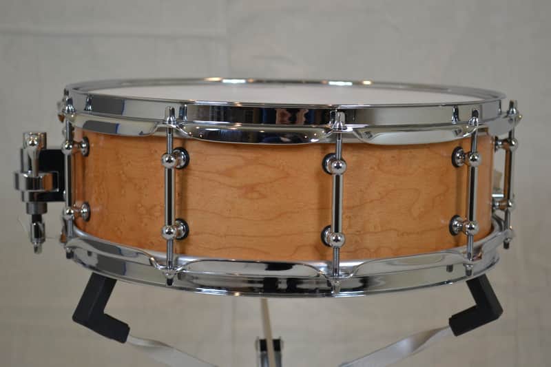 Vaughncraft 14x5" Solid Birdseye Maple Shell Snare Drum image 1
