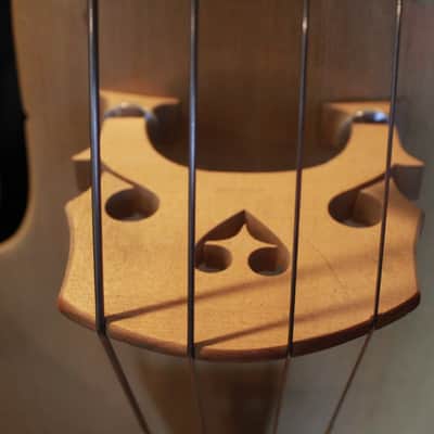 King Mortone Double Bass Blonde c1960 image 11