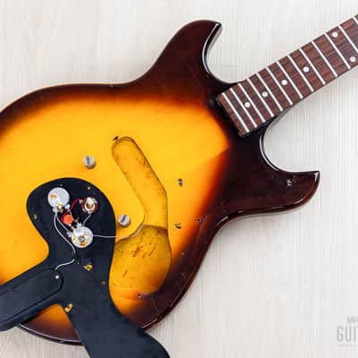 1964 Gibson Melody Maker Double Cut Vintage Guitar Sunburst, 100% Original w/ Case image 17