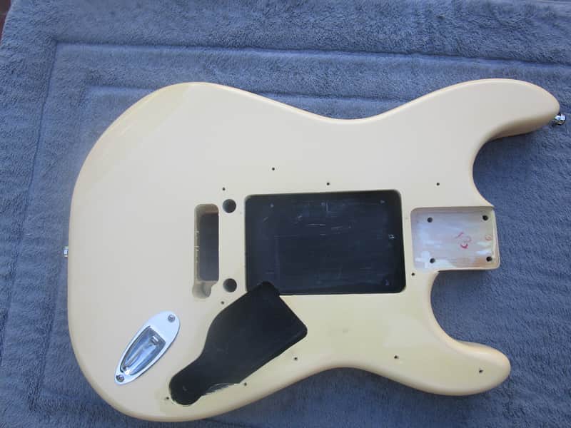 G&L Legacy / S500 Antique White neck, back & jack plates image 1